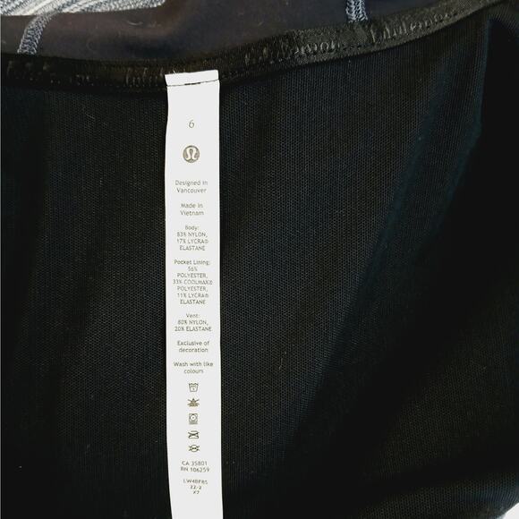 Lululemon Size 6 Hooded Define Jacket Nulu Mini Space Dye Gray White W4BF8S NWOT - Picture 5 of 7